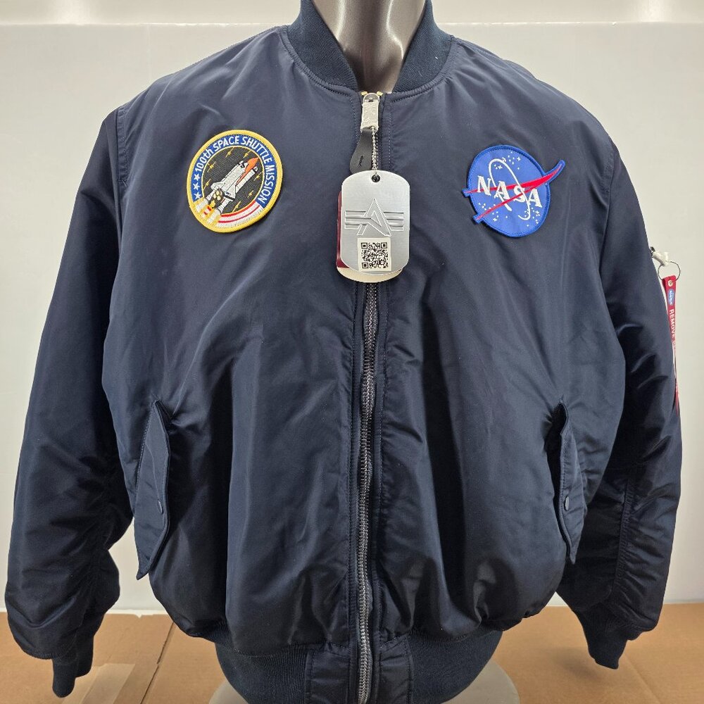 ALPHA INDUSTRIES MA-1 NASA FLIGHT  MENS JACKET NYLON  MJM21093C1 XXL